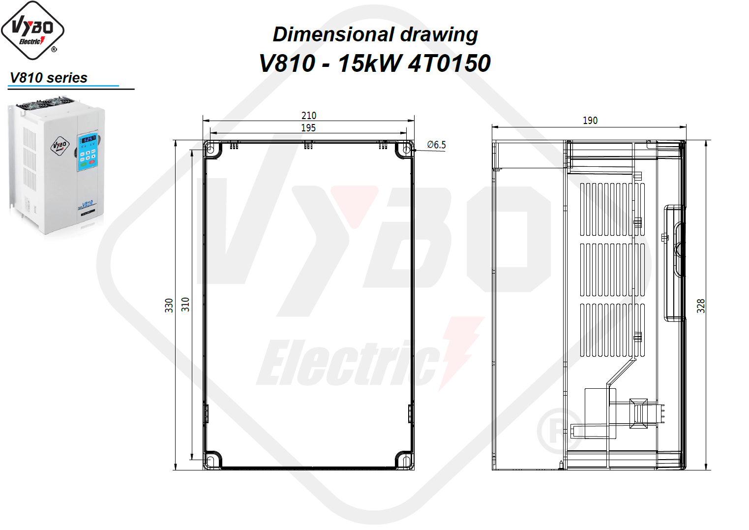 Disegni dimensionali V810 4T0150