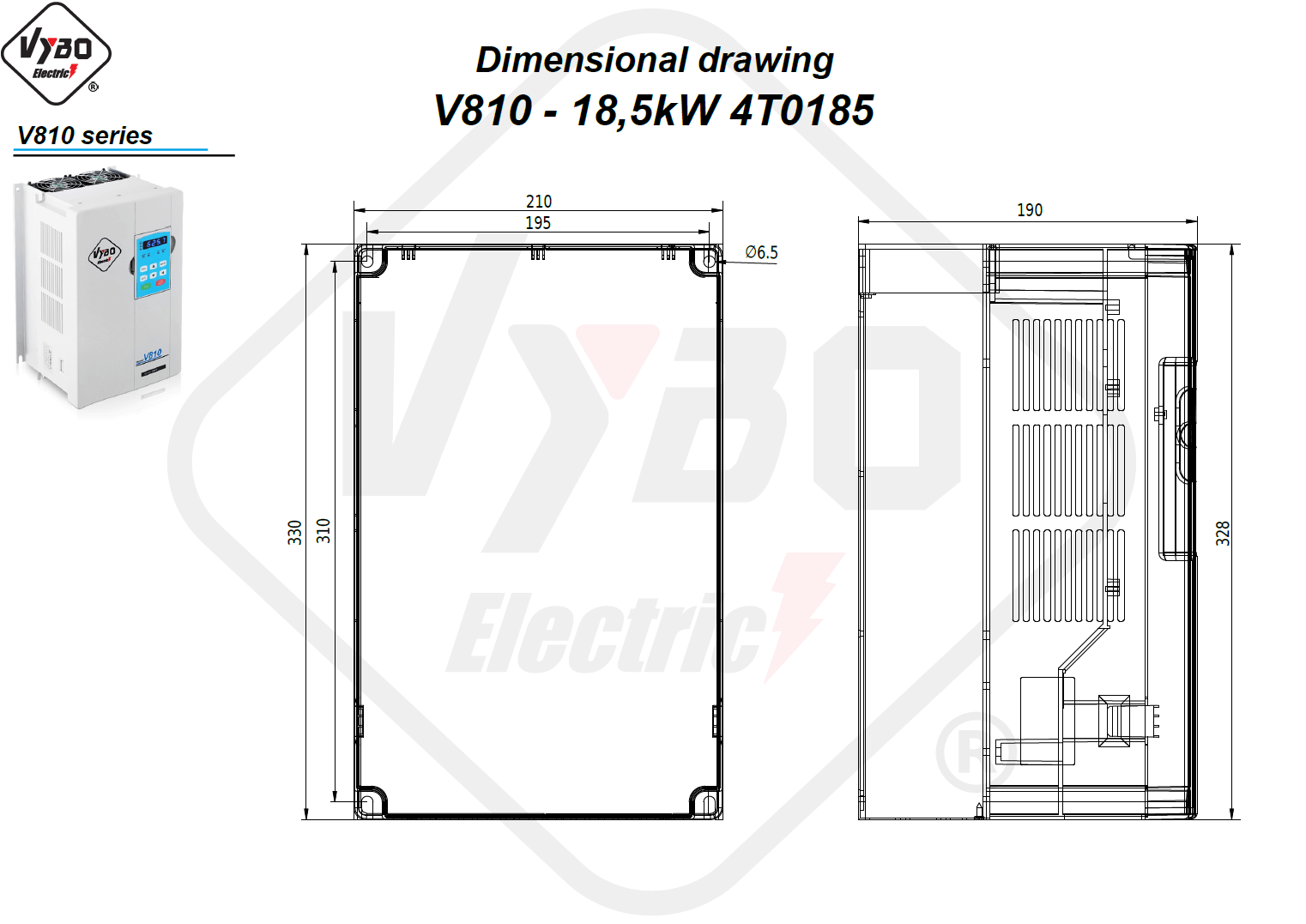 Disegni dimensionali V810 4T0185