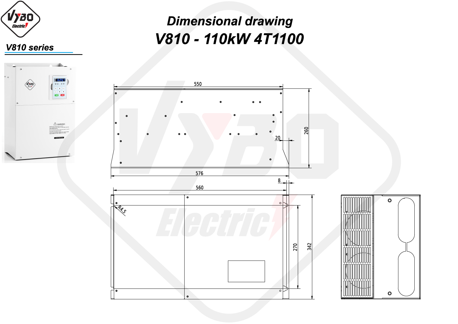 Disegni dimensionali V810 4T1100