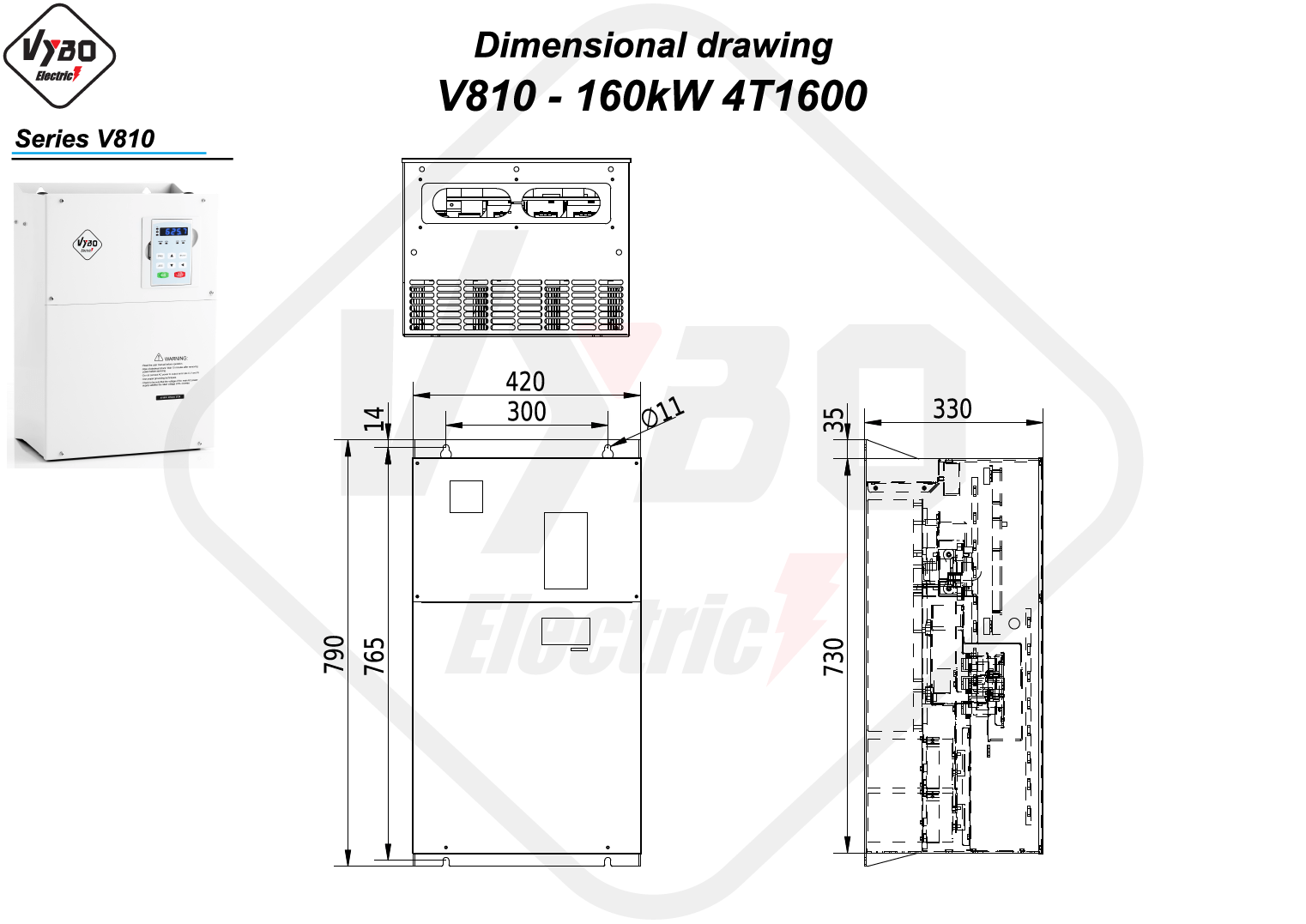 Disegni dimensionali V810 4T1600