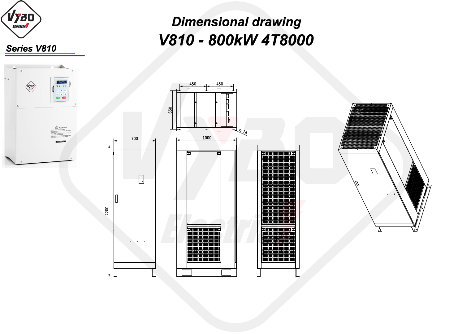 Disegni dimensionali V810 4T8000