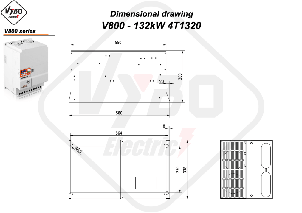 Disegni dimensionali V800 4T1320