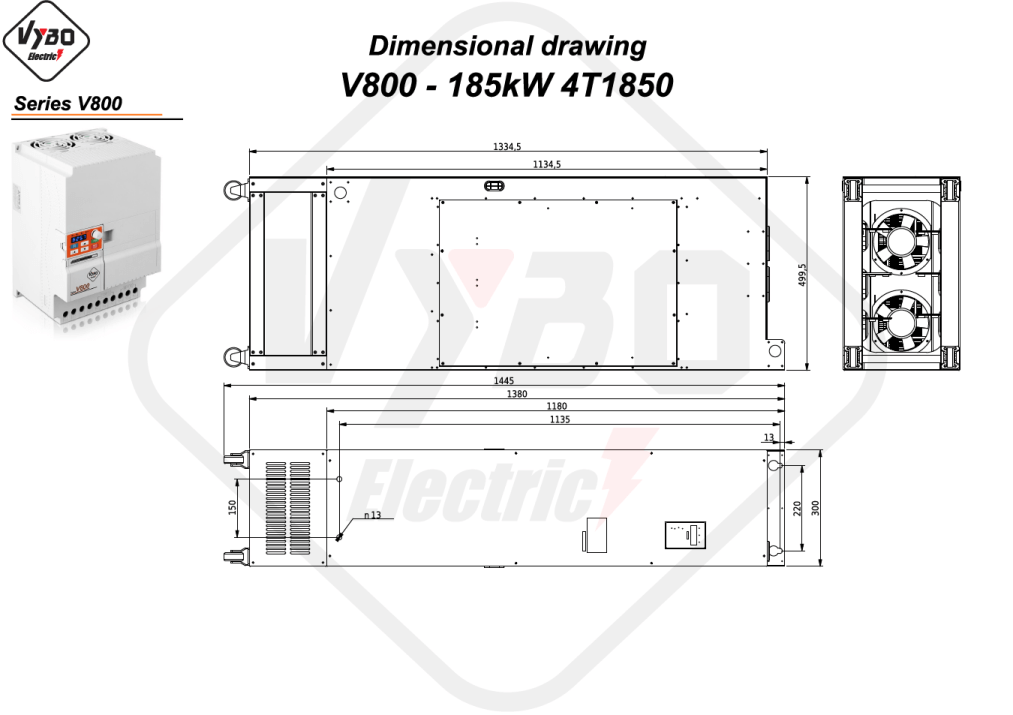 Disegni dimensionali V800 4T1850